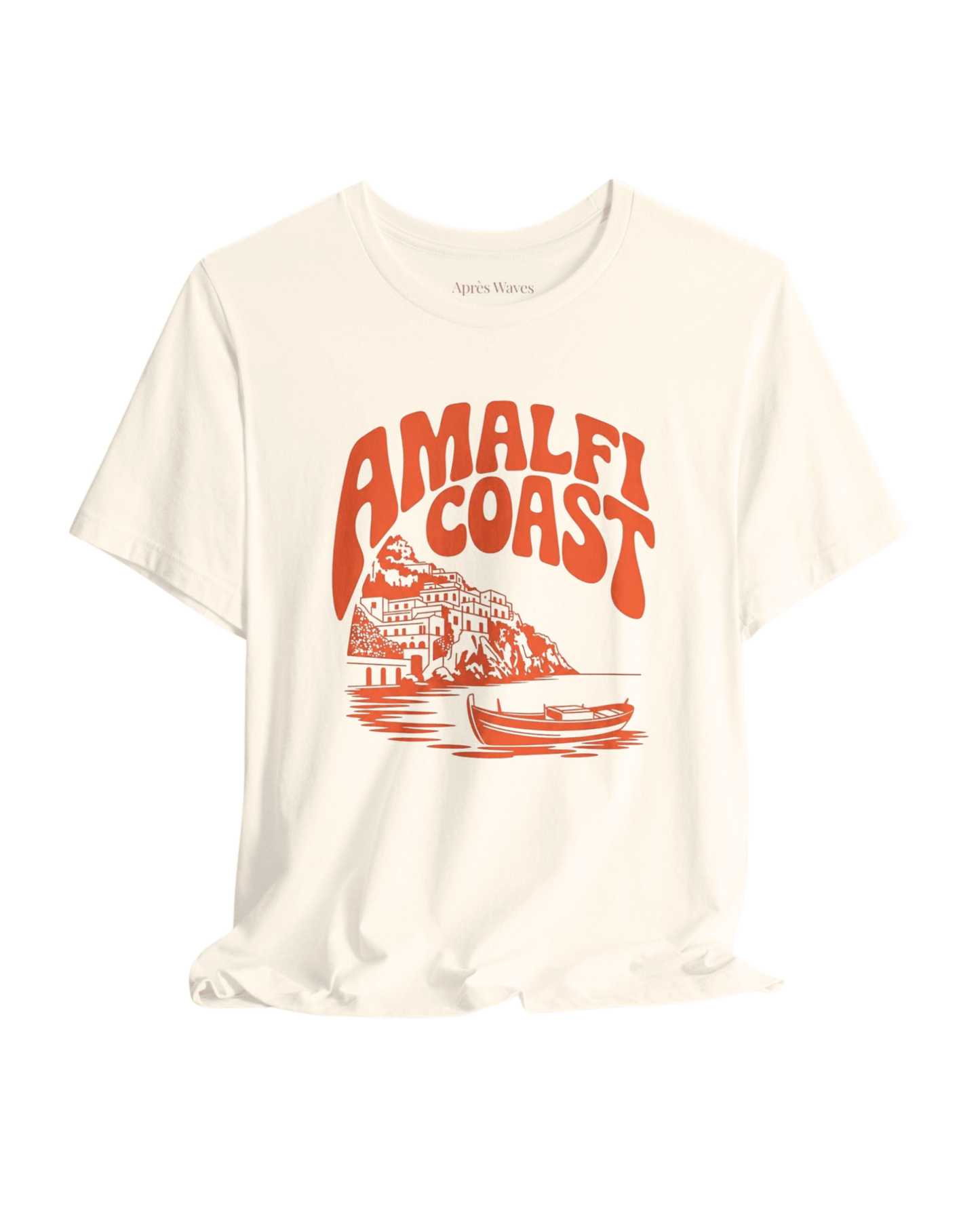 Amalfi Coasting Ecru S graphic t-shirt - Après Waves