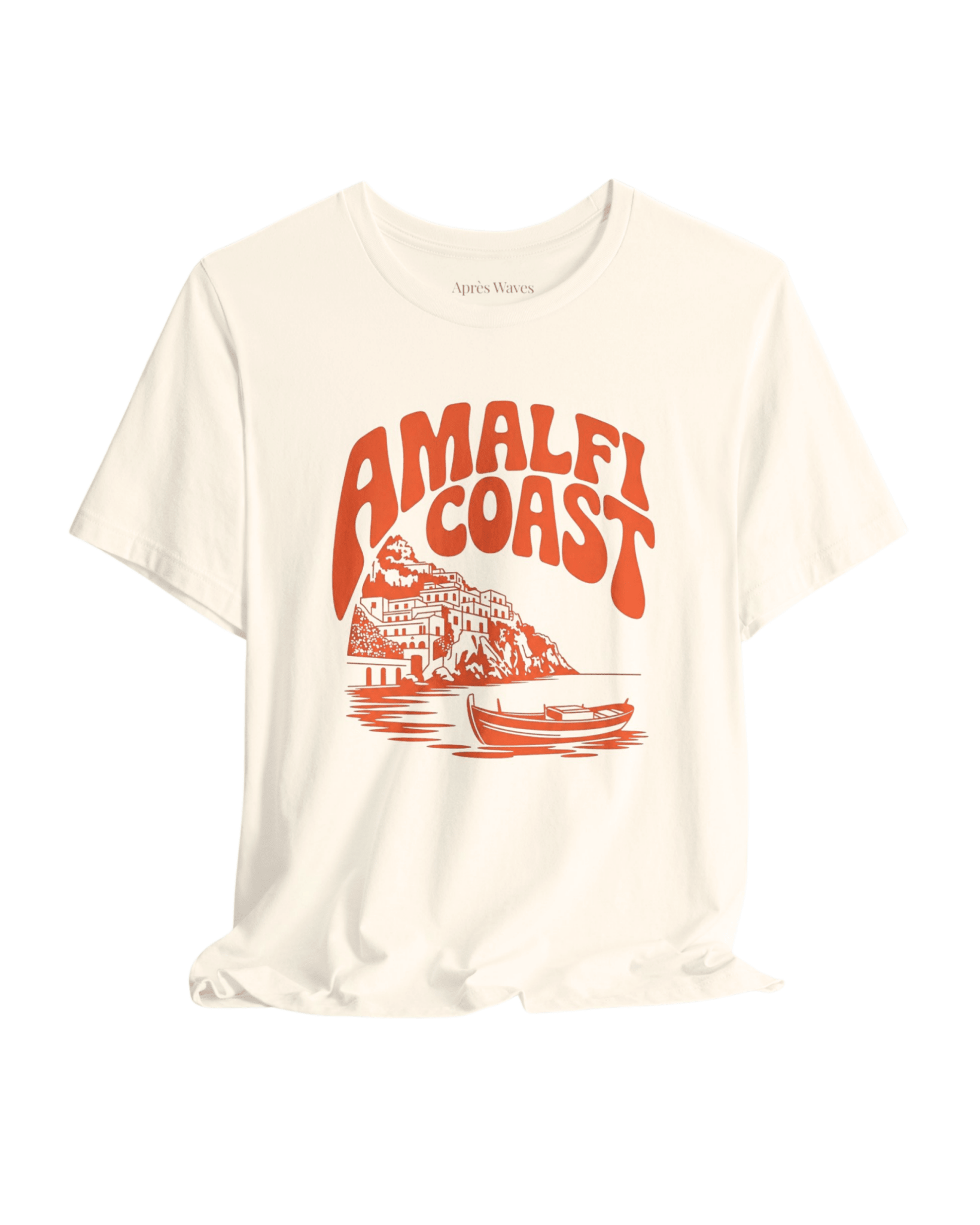 Amalfi Coasting Ecru S graphic t-shirt - Après Waves