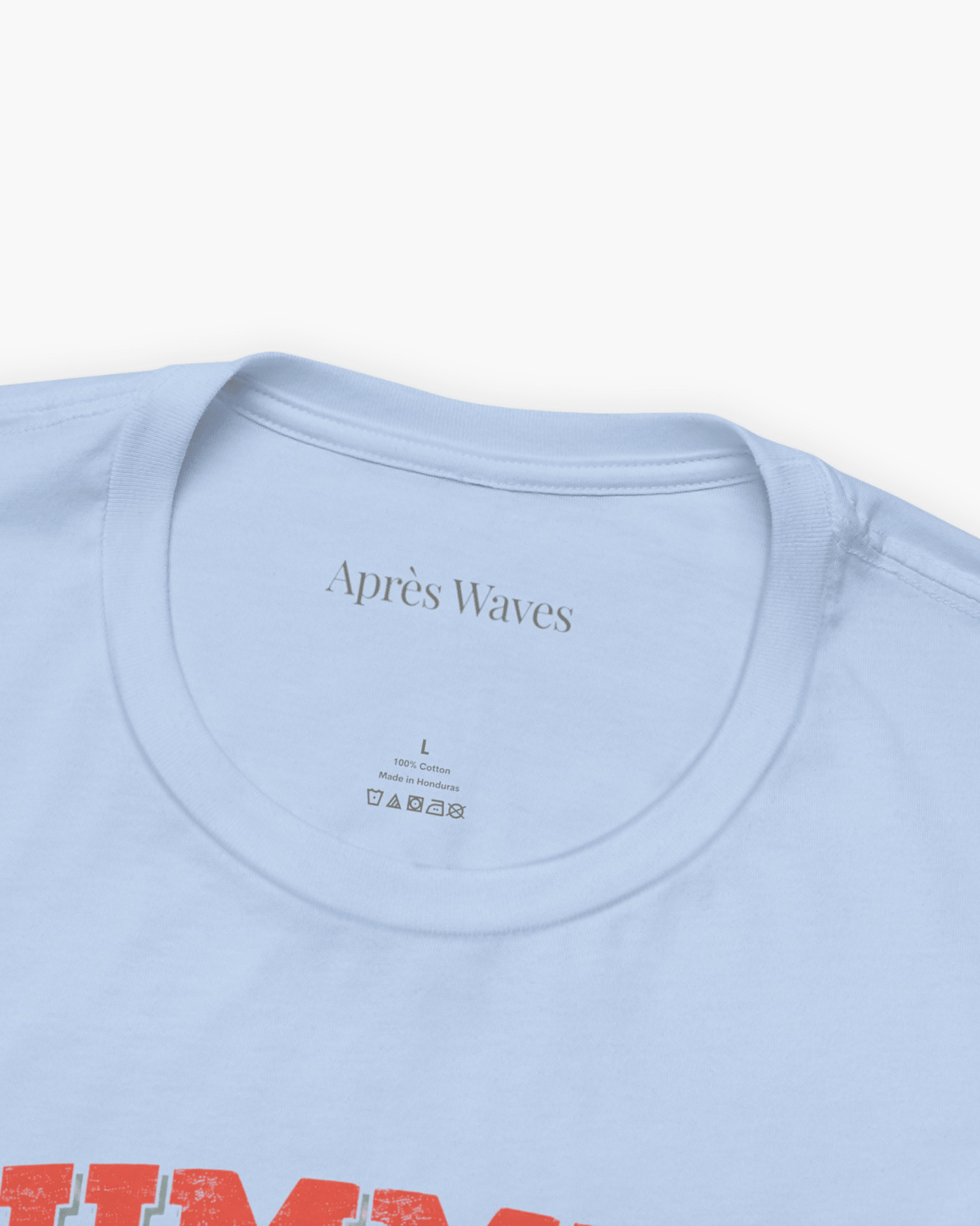 Summer Lovers Sky Blue S graphic t-shirt - Après Waves