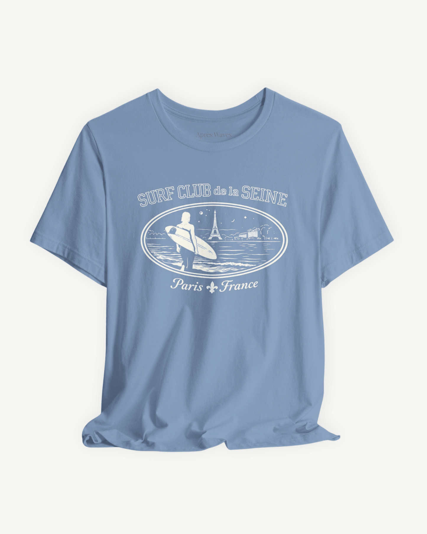 Paris Surf Club Pacific Blue S graphic t-shirt - Après Waves