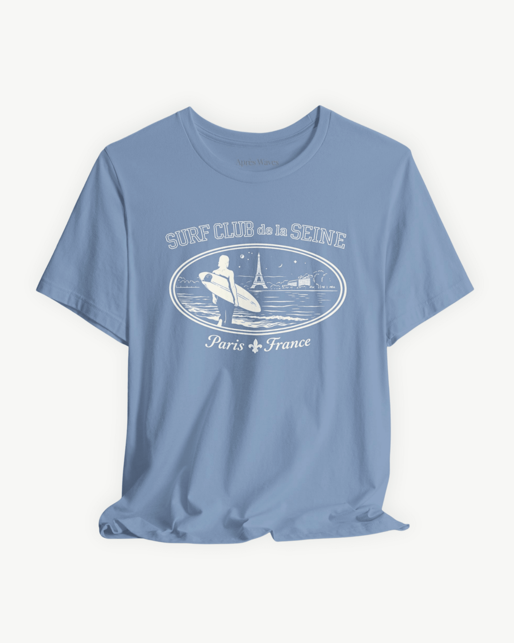 Paris Surf Club Pacific Blue S graphic t-shirt - Après Waves
