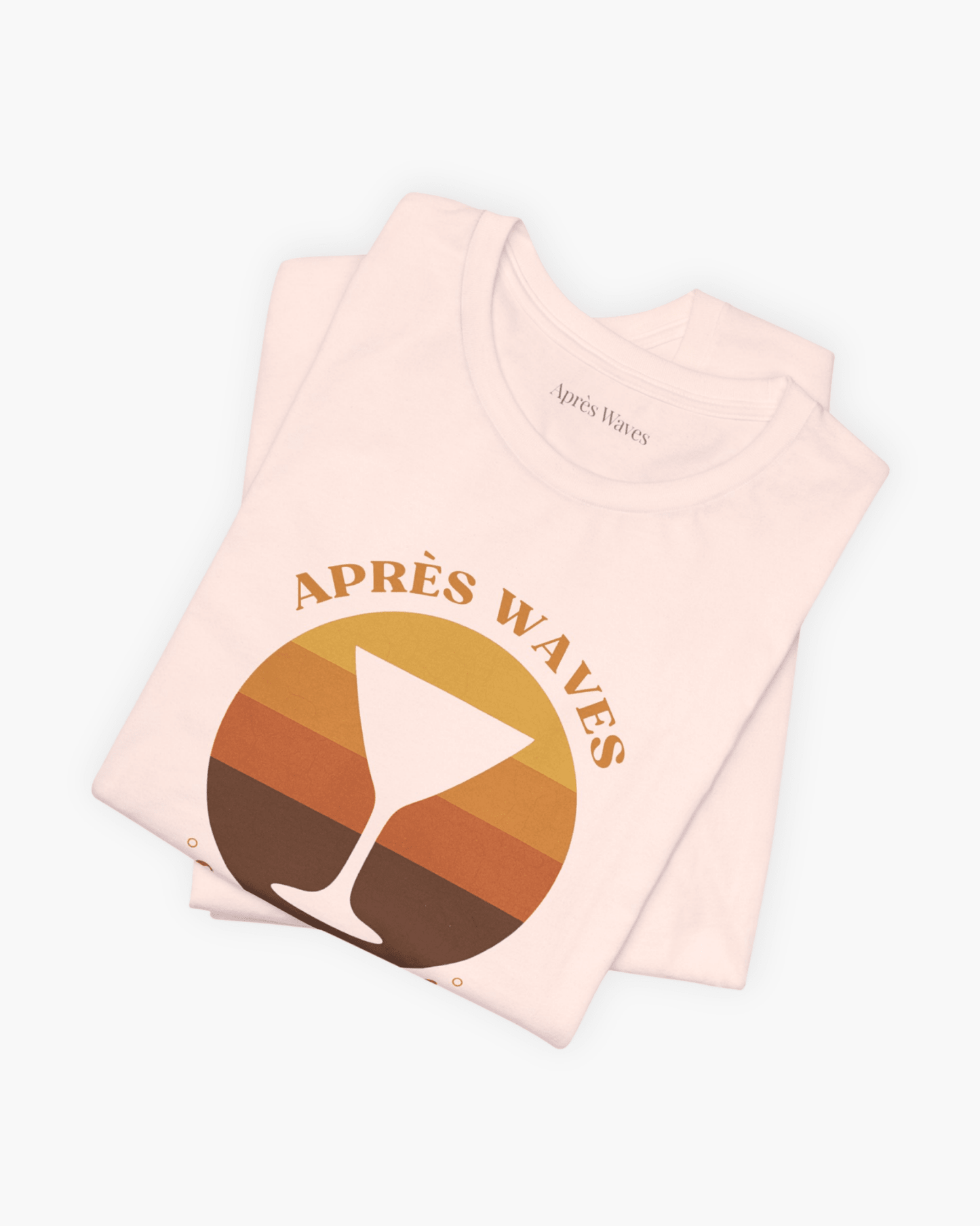 Seventies Style Pink S graphic t-shirt - Après Waves