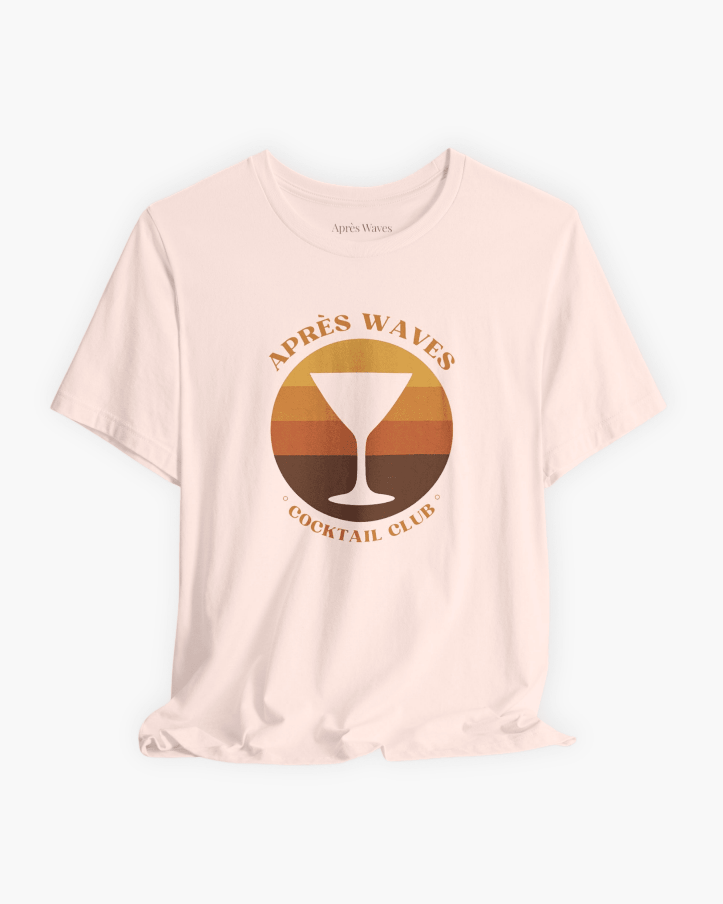 Seventies Style Pink S graphic t-shirt - Après Waves