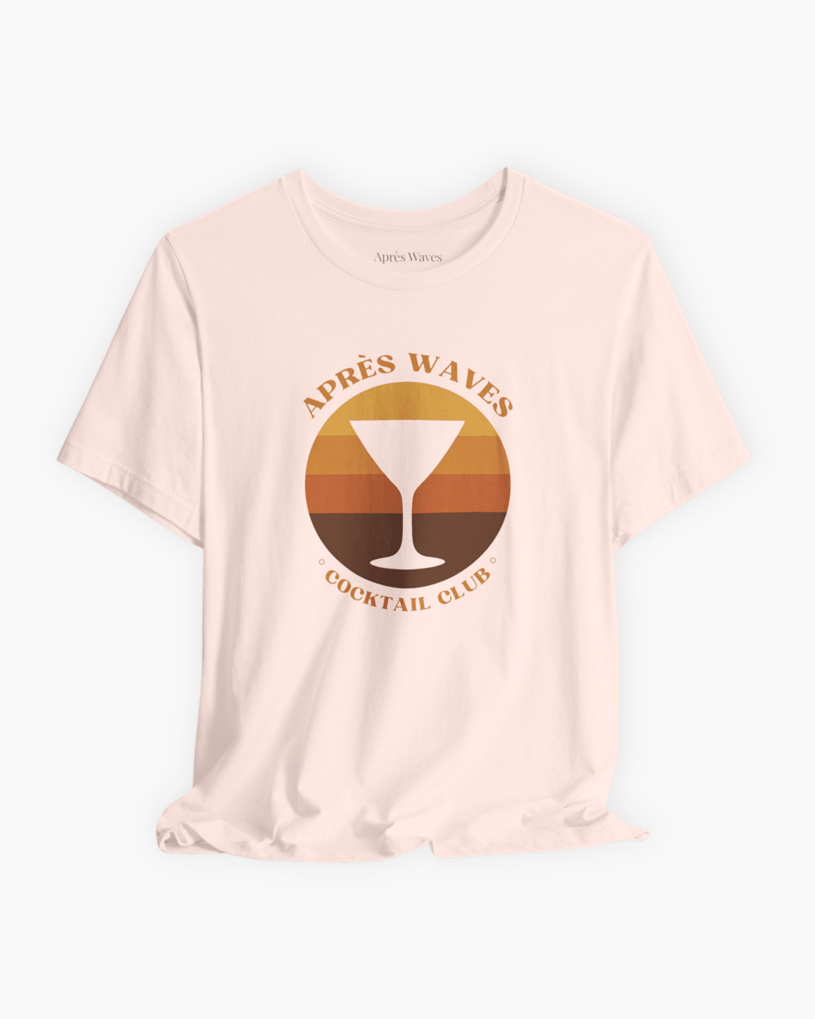 Seventies Style Pink S graphic t-shirt - Après Waves