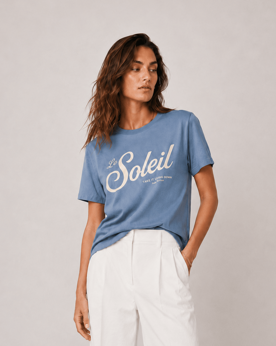 Le Soleil Pacific Blue M graphic t-shirt - Après Waves