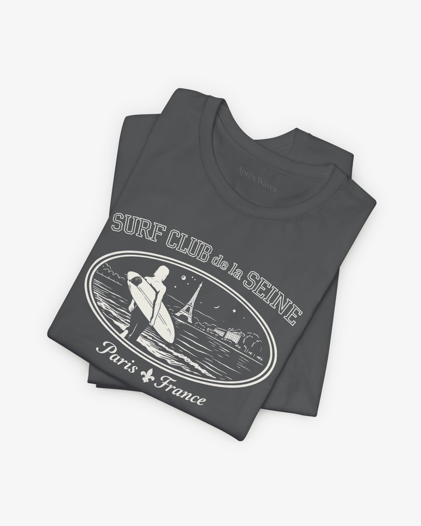 Paris Surf Club Asphalt folded graphic tee - Après Waves