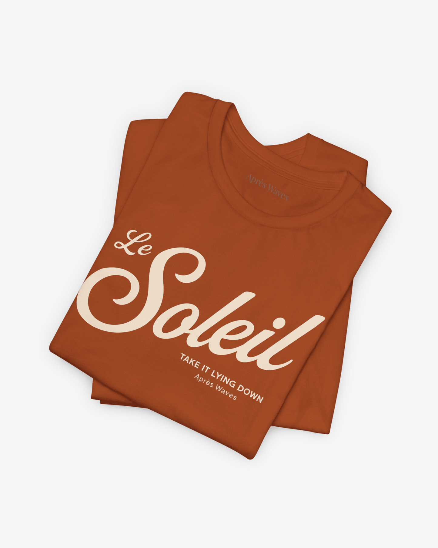 Le Soleil Ecru folded graphic tee - Après Waves