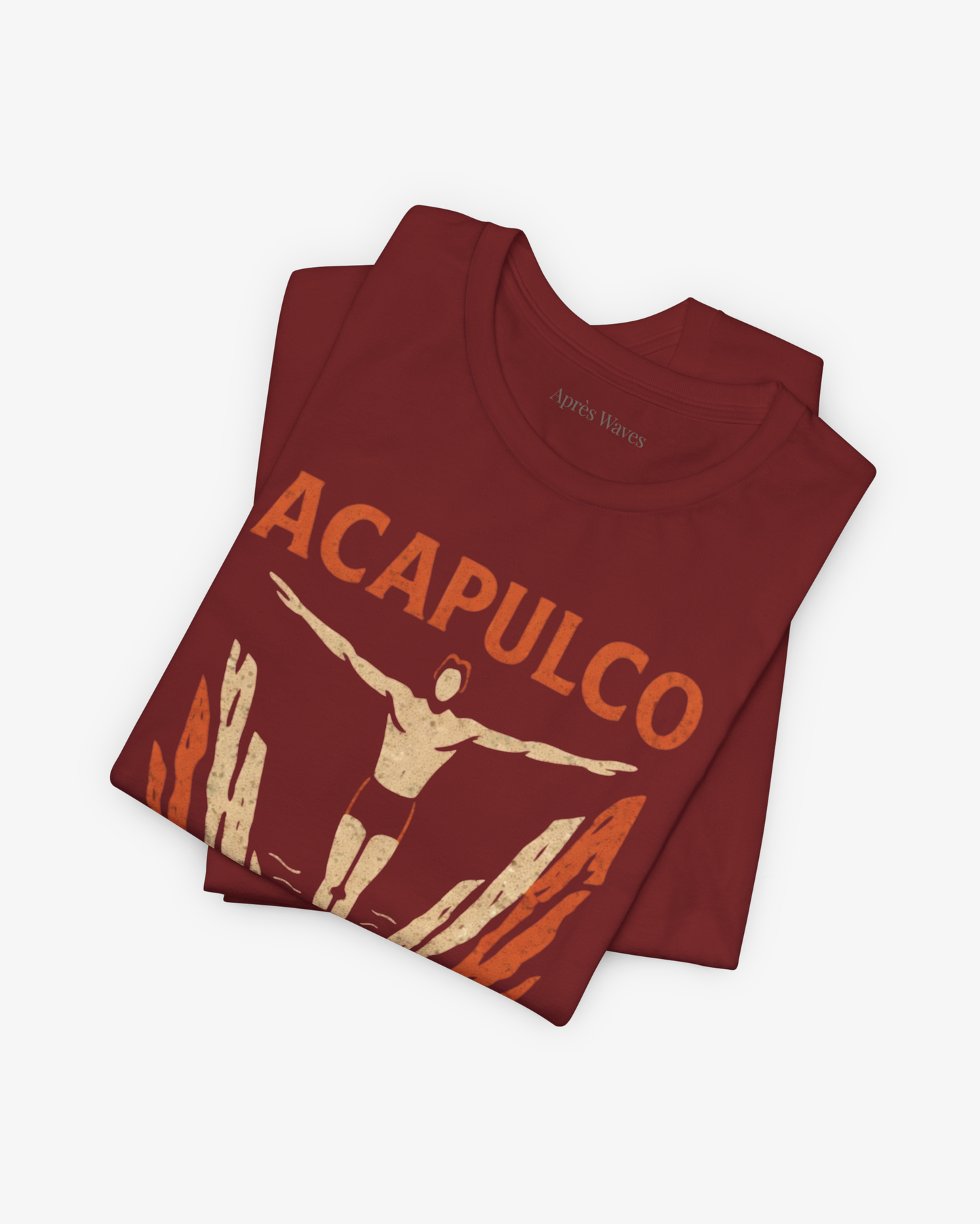 Swanning Around Cardinal folded graphic tee - Après Waves