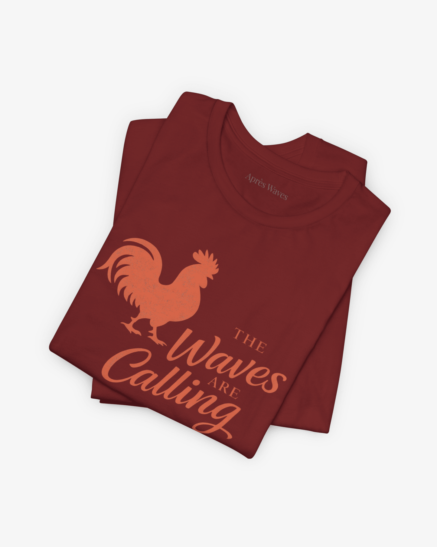 Waves are Calling Cardinal folded graphic tee - Après Waves