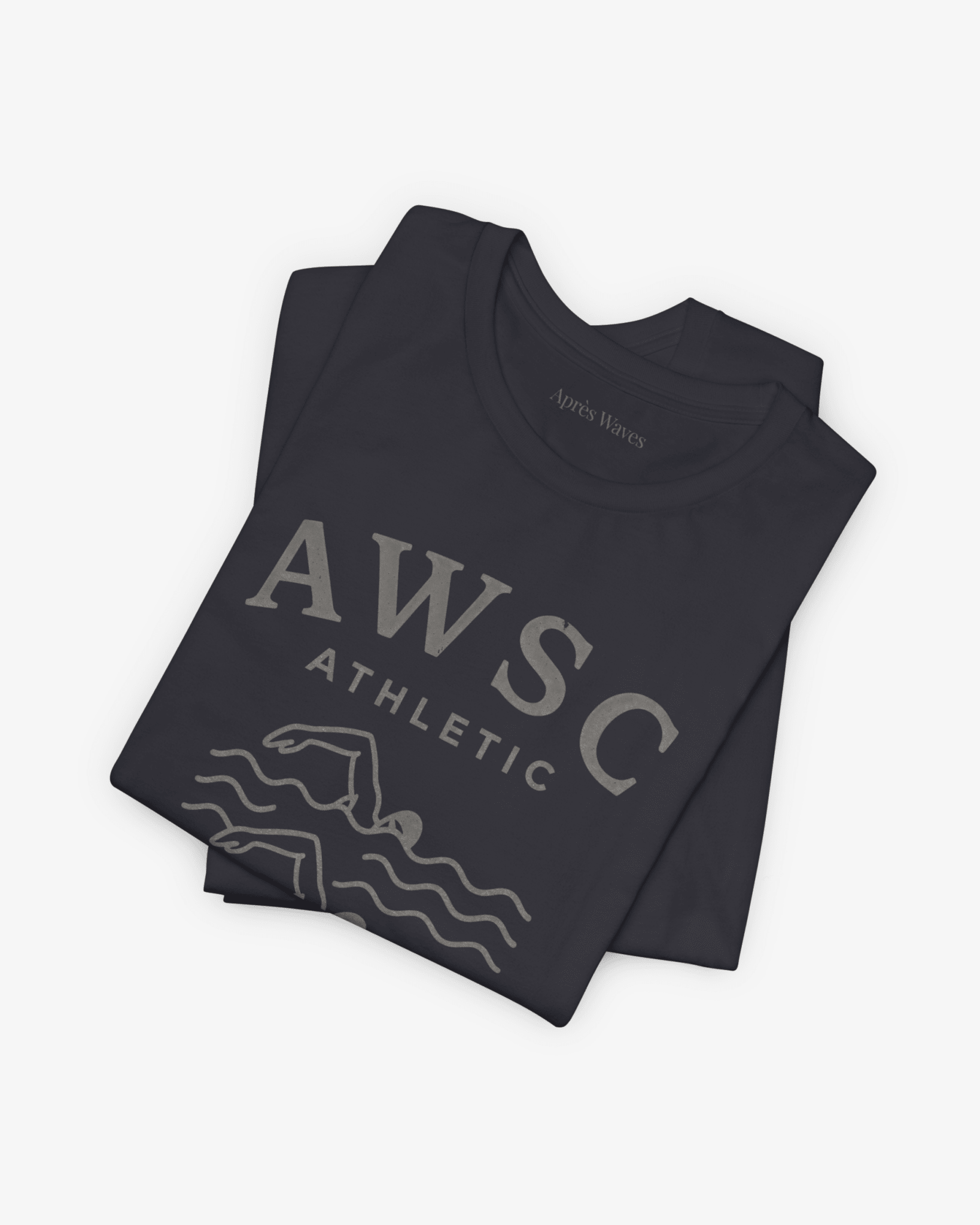 Swim the Sea Dark Grey folded graphic tee - Après Waves