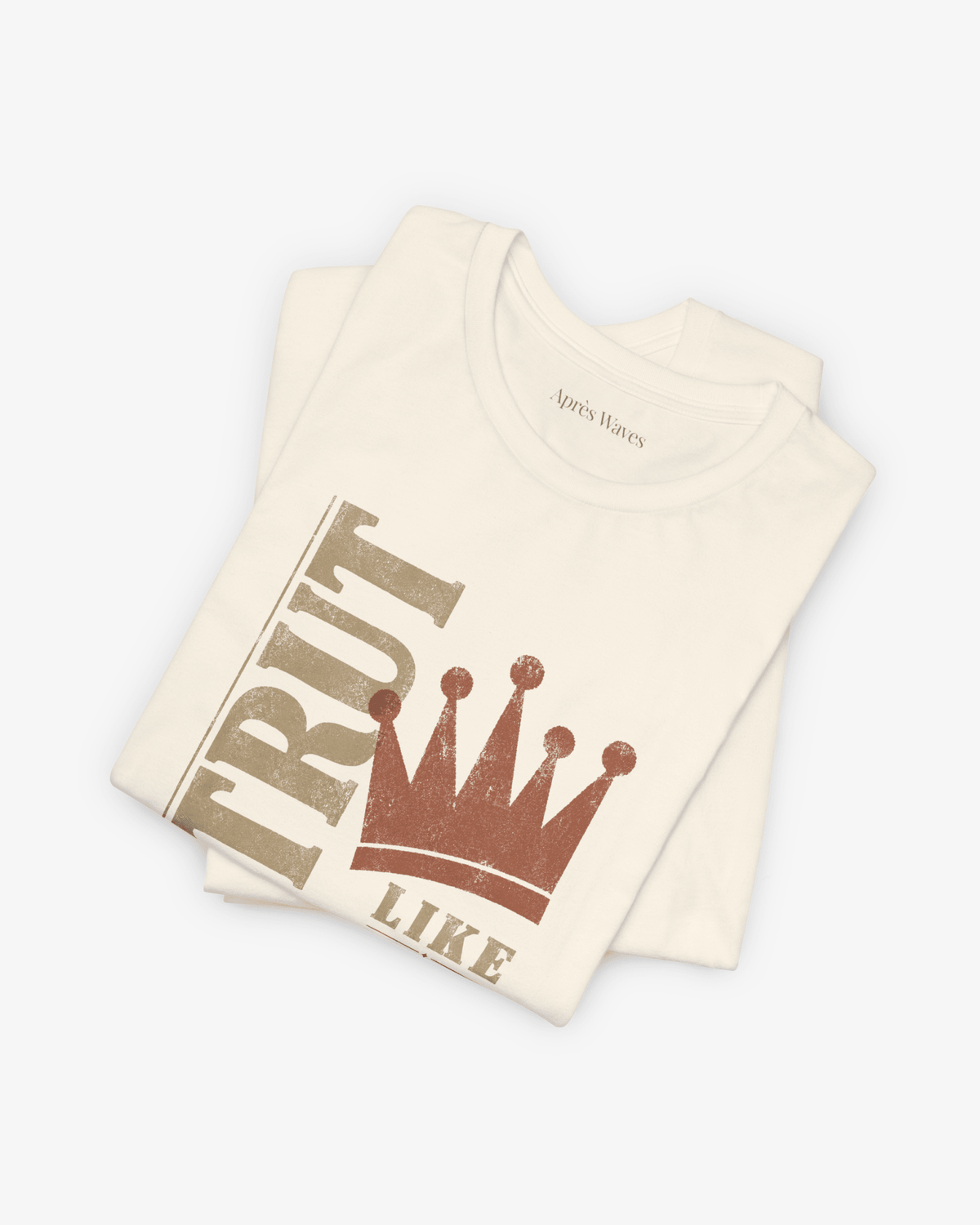 You're Somebody Ecru folded graphic tee - Après Waves