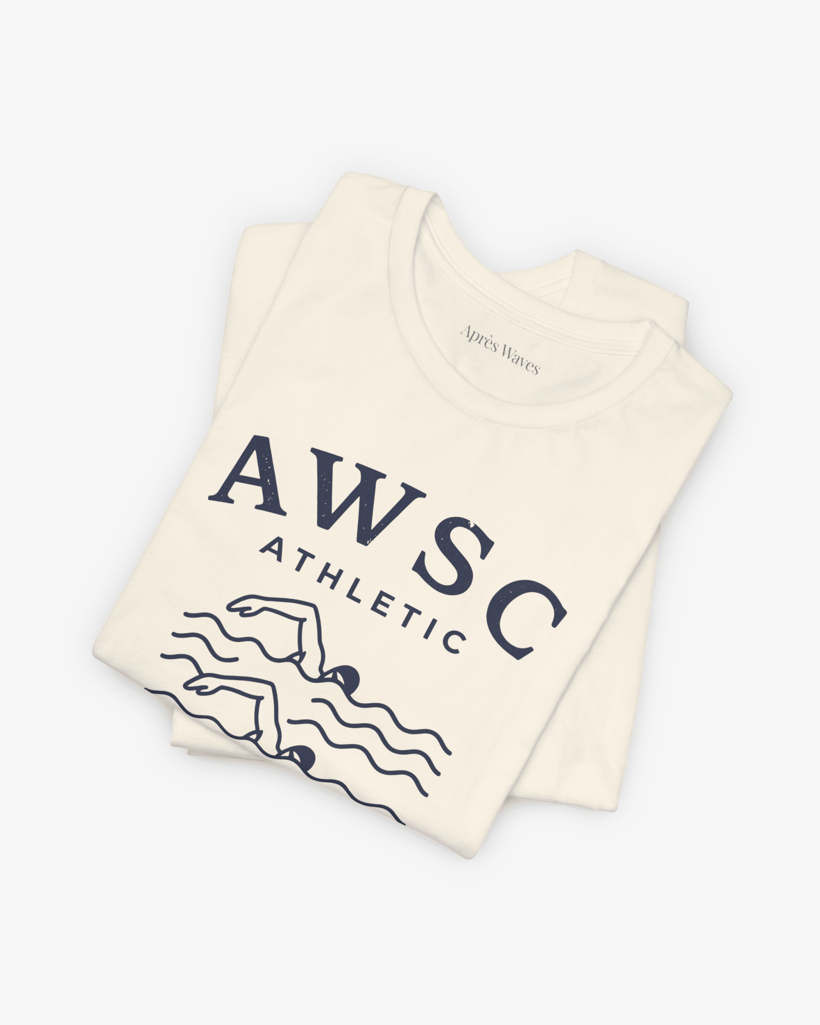 Swim the Sea Ecru folded graphic tee - Après Waves