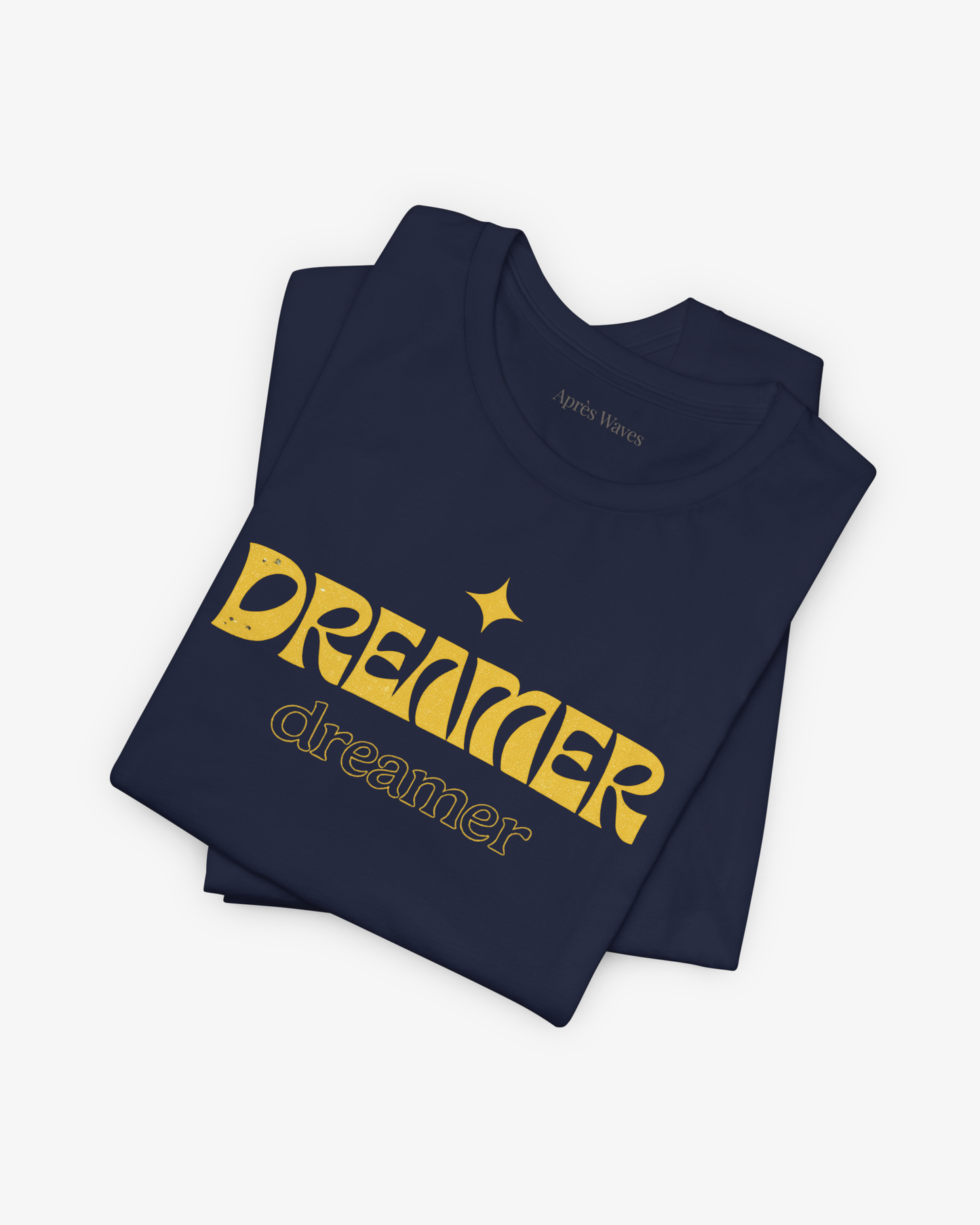 Dreamer Navy folded graphic tee - Après Waves