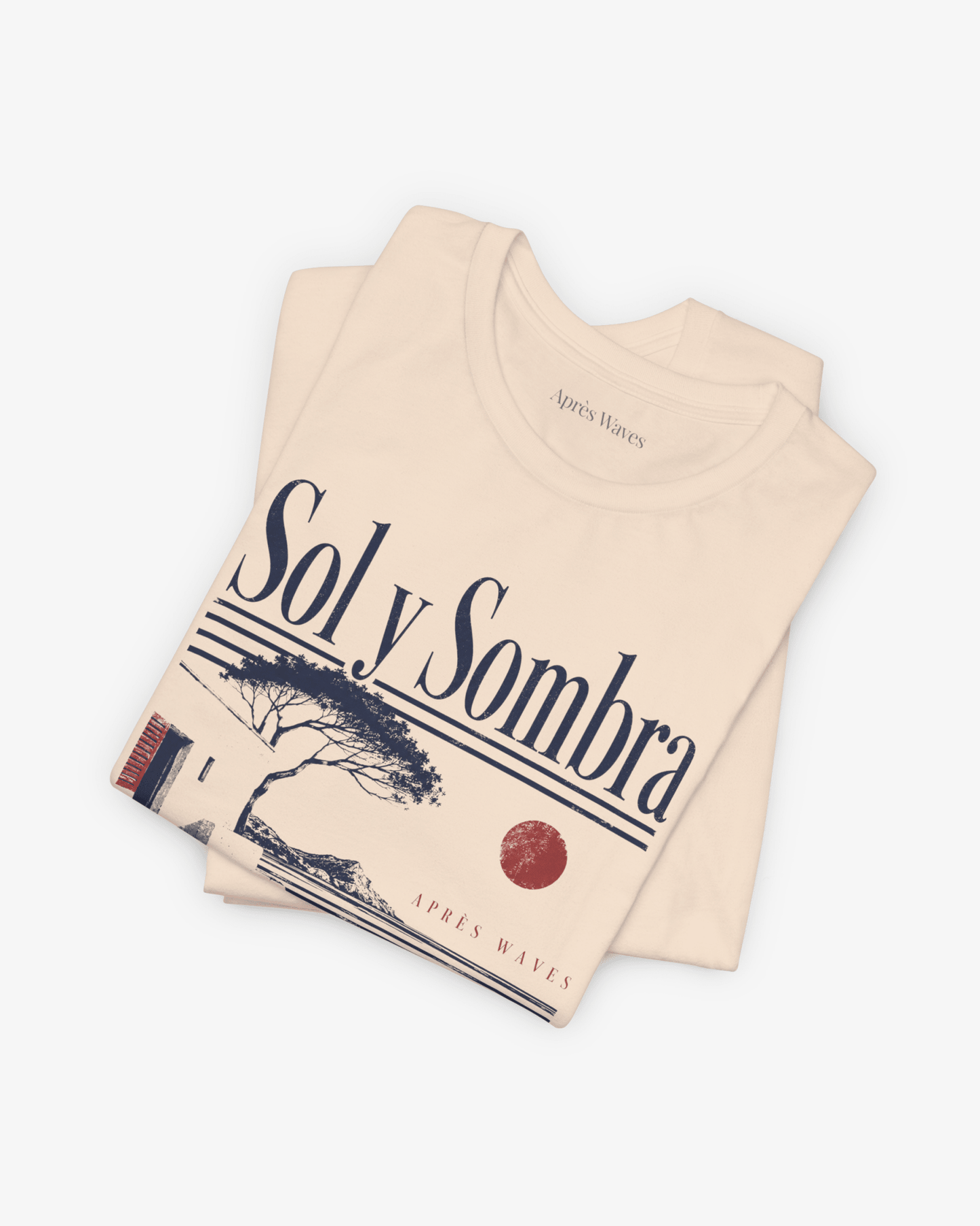 Sun and Shade Soft Cream folded graphic tee - Après Waves