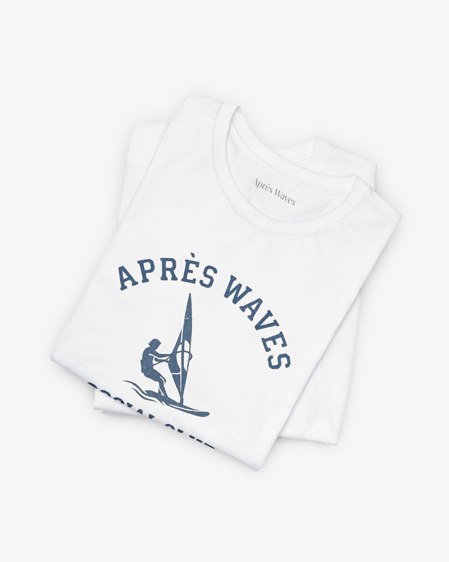 AW Social Club White folded graphic tee - Après Waves