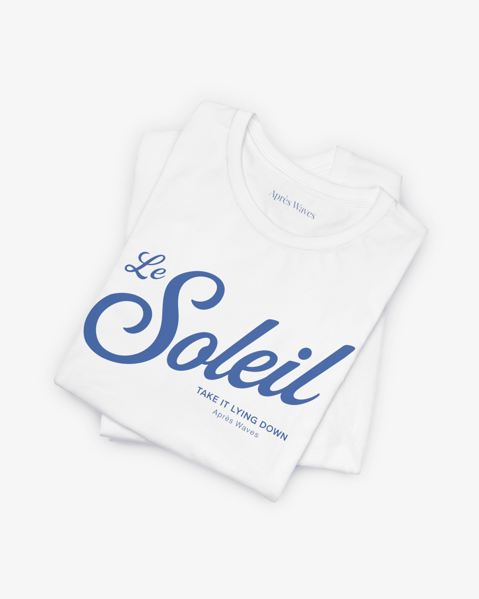 Le Soleil White folded graphic tee - Après Waves