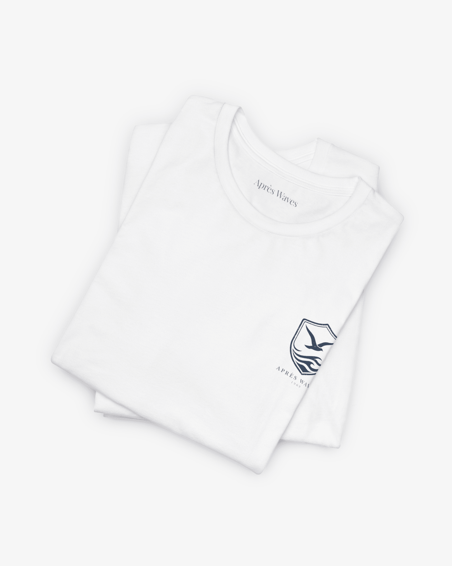 Après Crest White folded graphic tee - Après Waves
