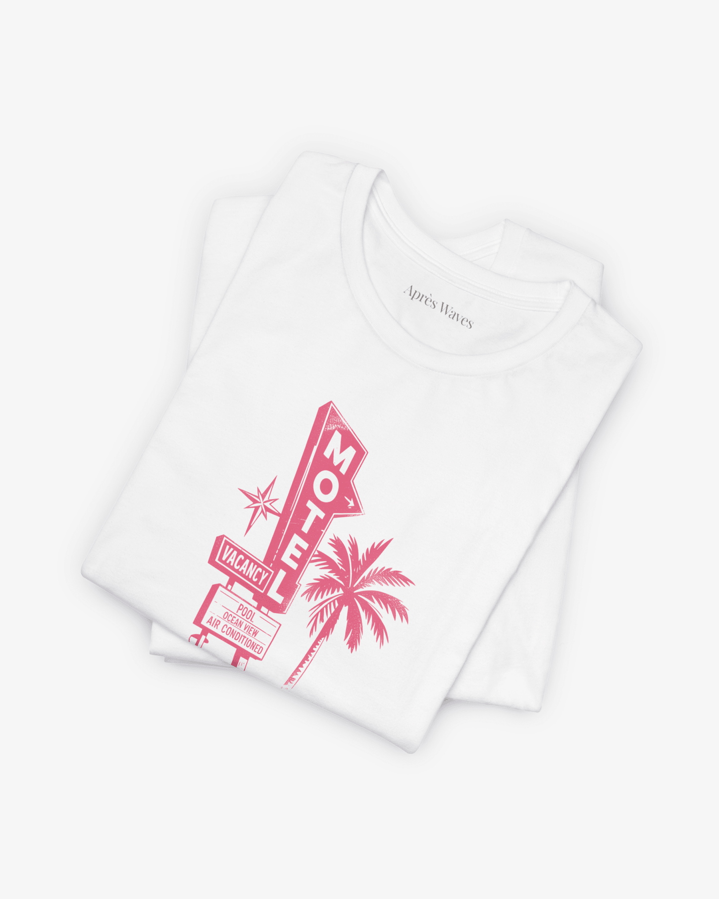 Pacific Nights White folded graphic tee - Après Waves