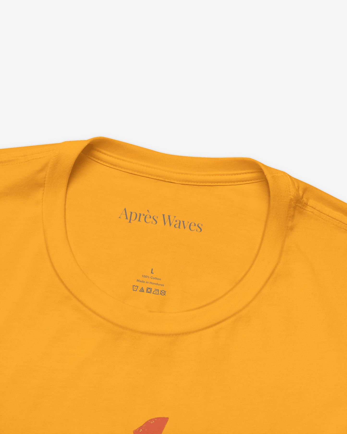 Electric 80s Gold tee collar detail - Après Waves