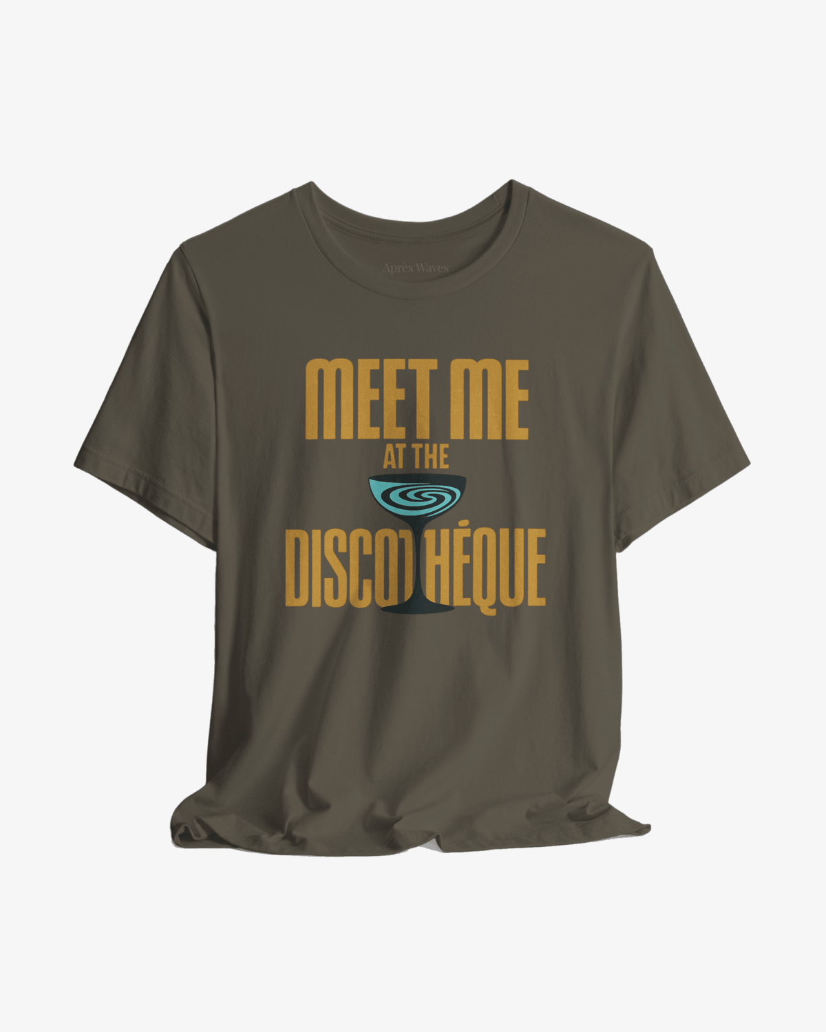 Disco Meet Army graphic tee - Après Waves