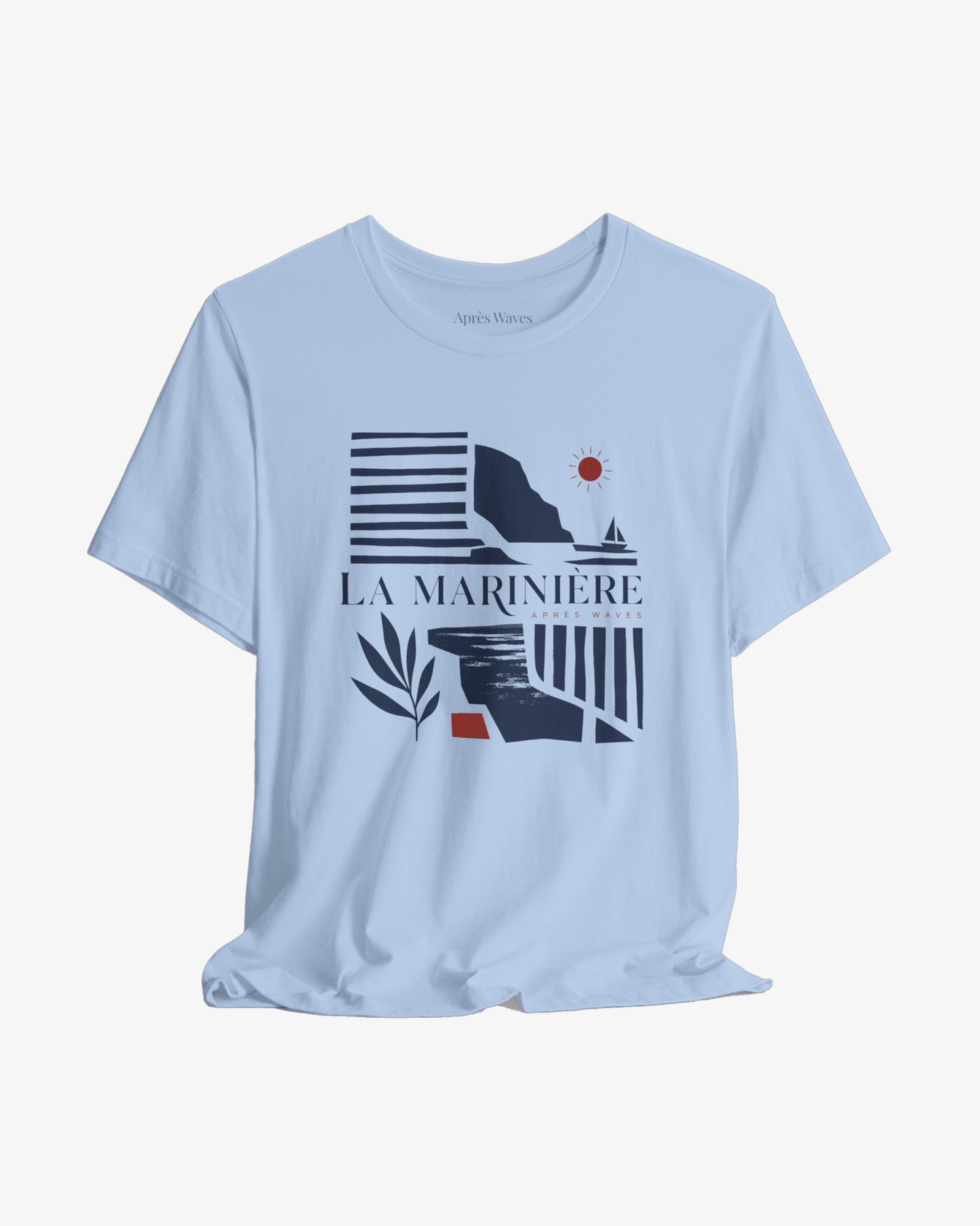 La Marinière Baby Blue graphic tee - Après Waves