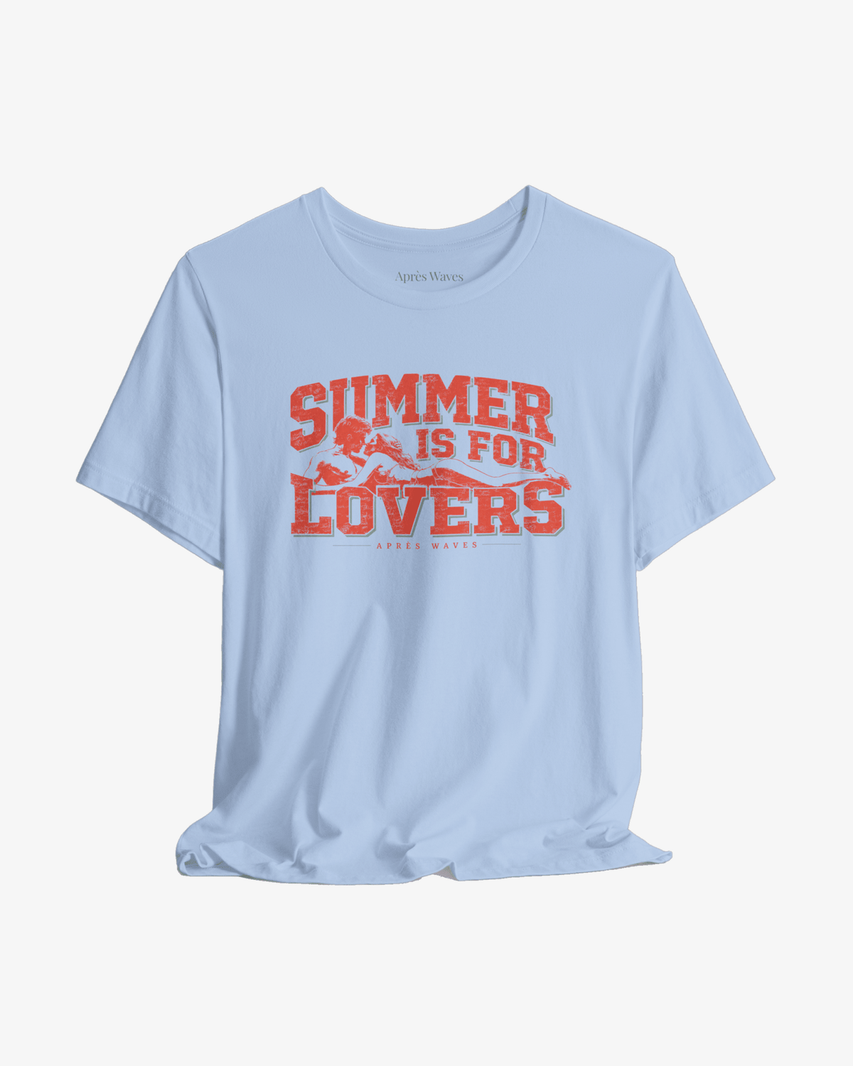 Summer Lovers Baby Blue graphic tee - Après Waves