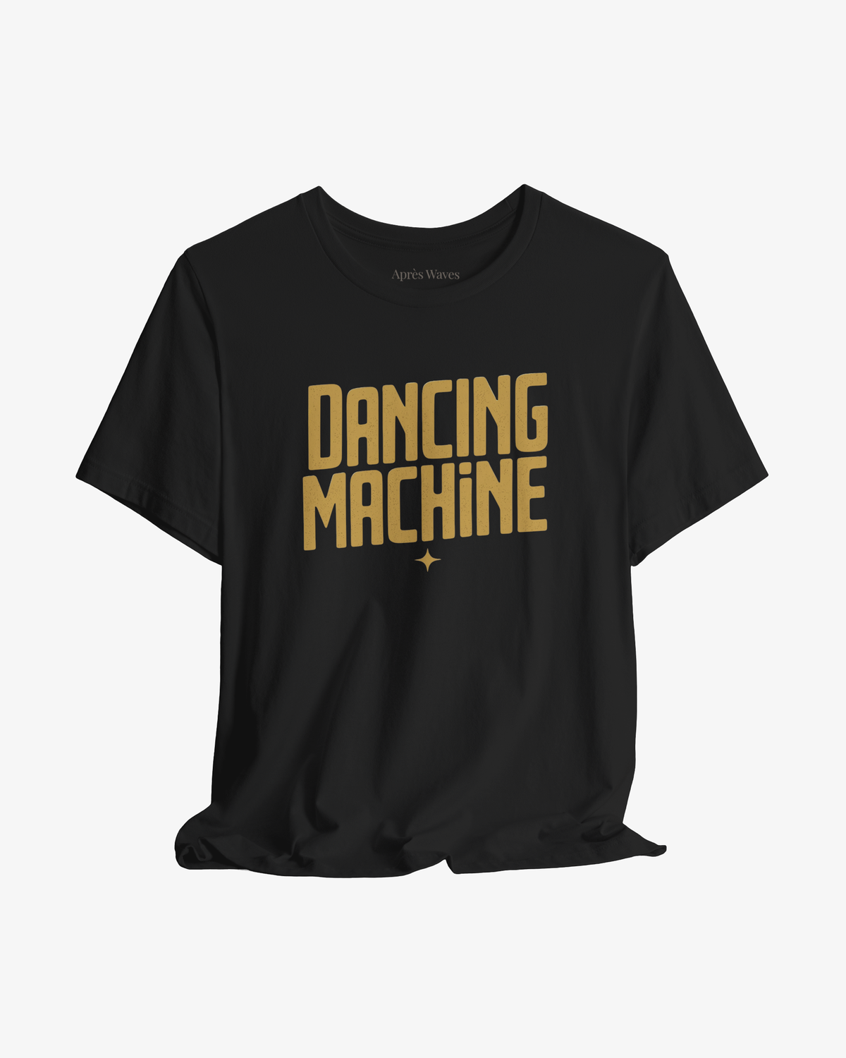 Dancing Machine Black graphic tee - Après Waves