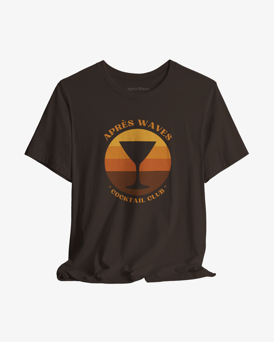Seventies Style Brown graphic tee - Après Waves