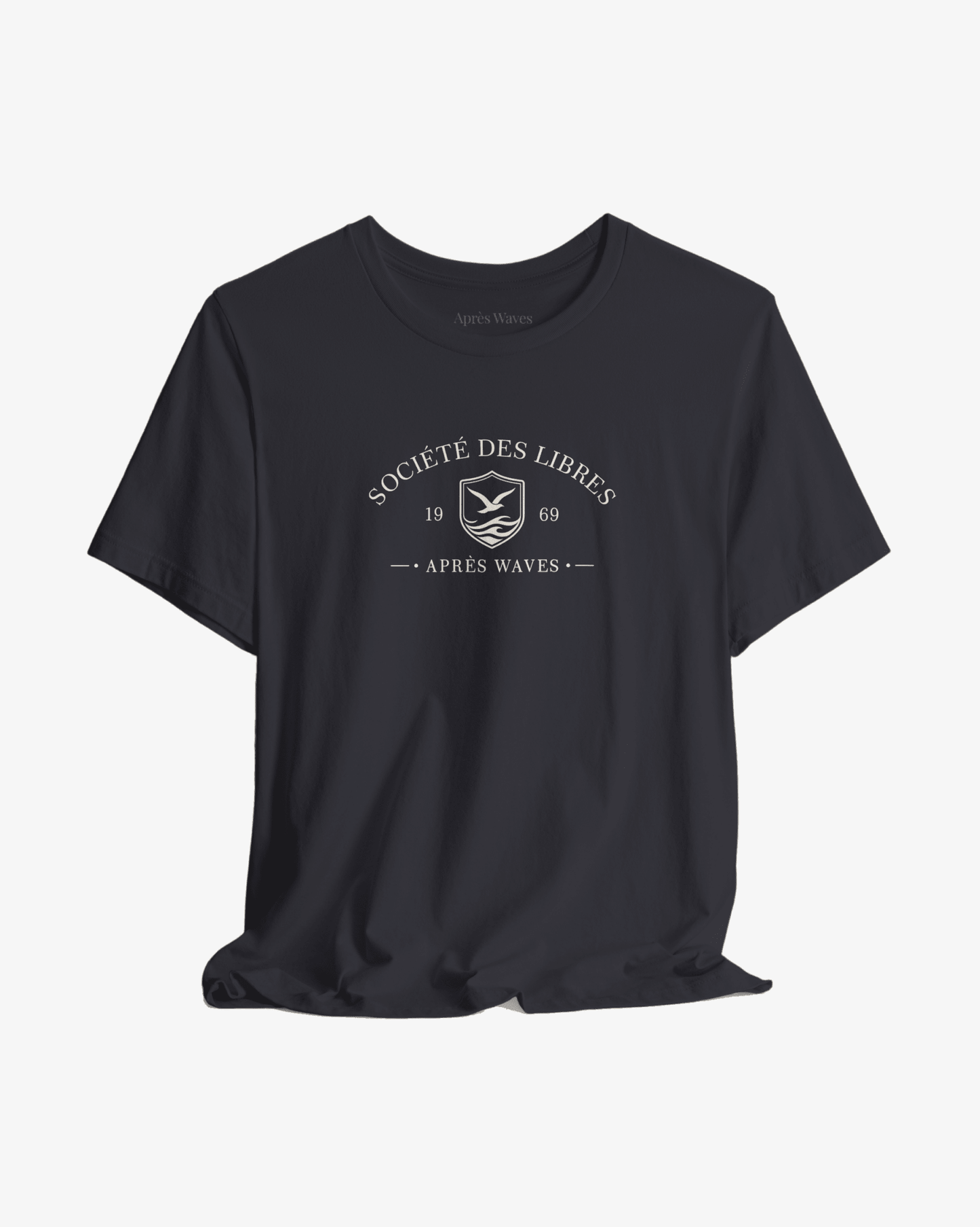 Société des Libres Dark Grey graphic tee - Après Waves