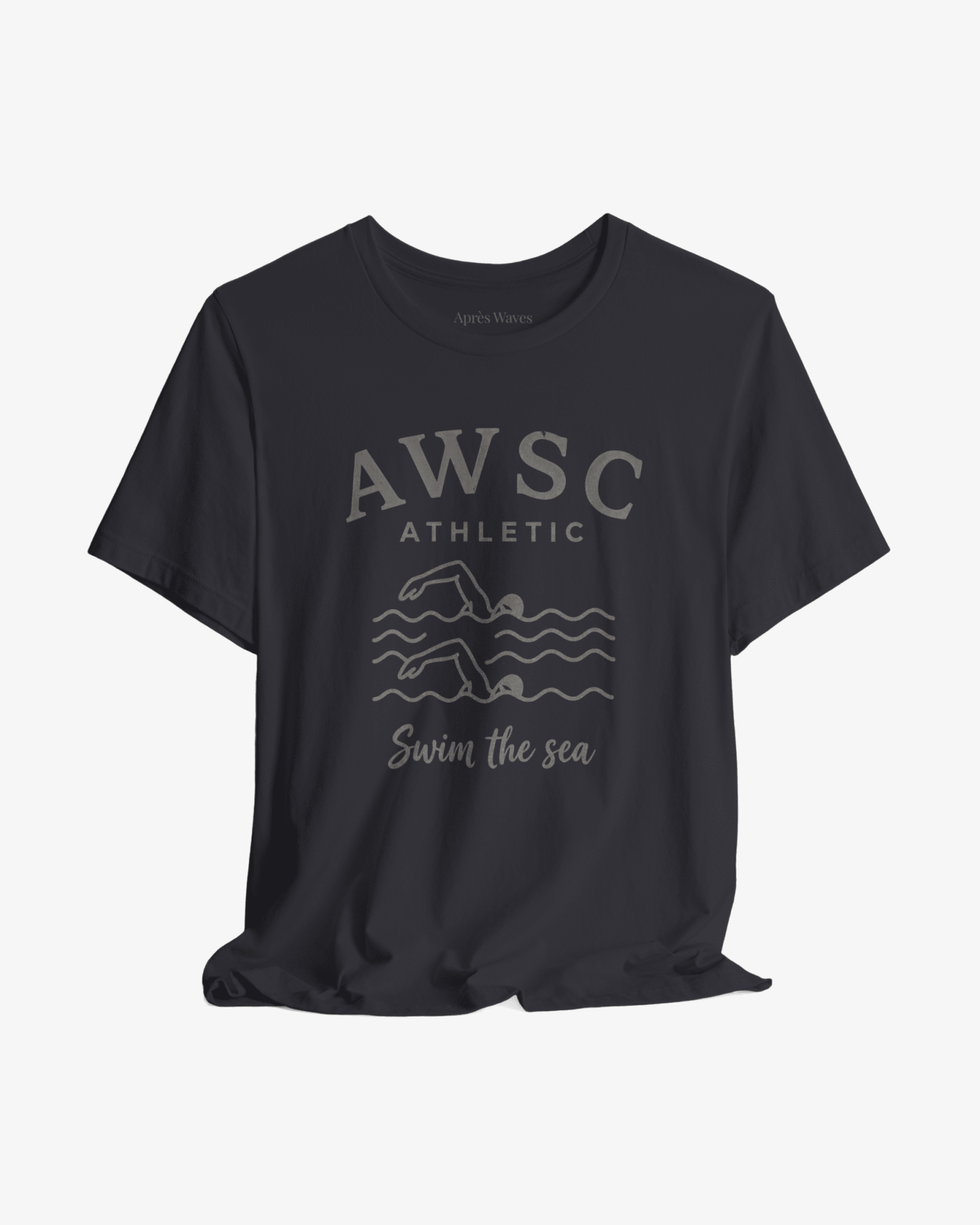 Swim the Sea Dark Grey graphic tee - Après Waves