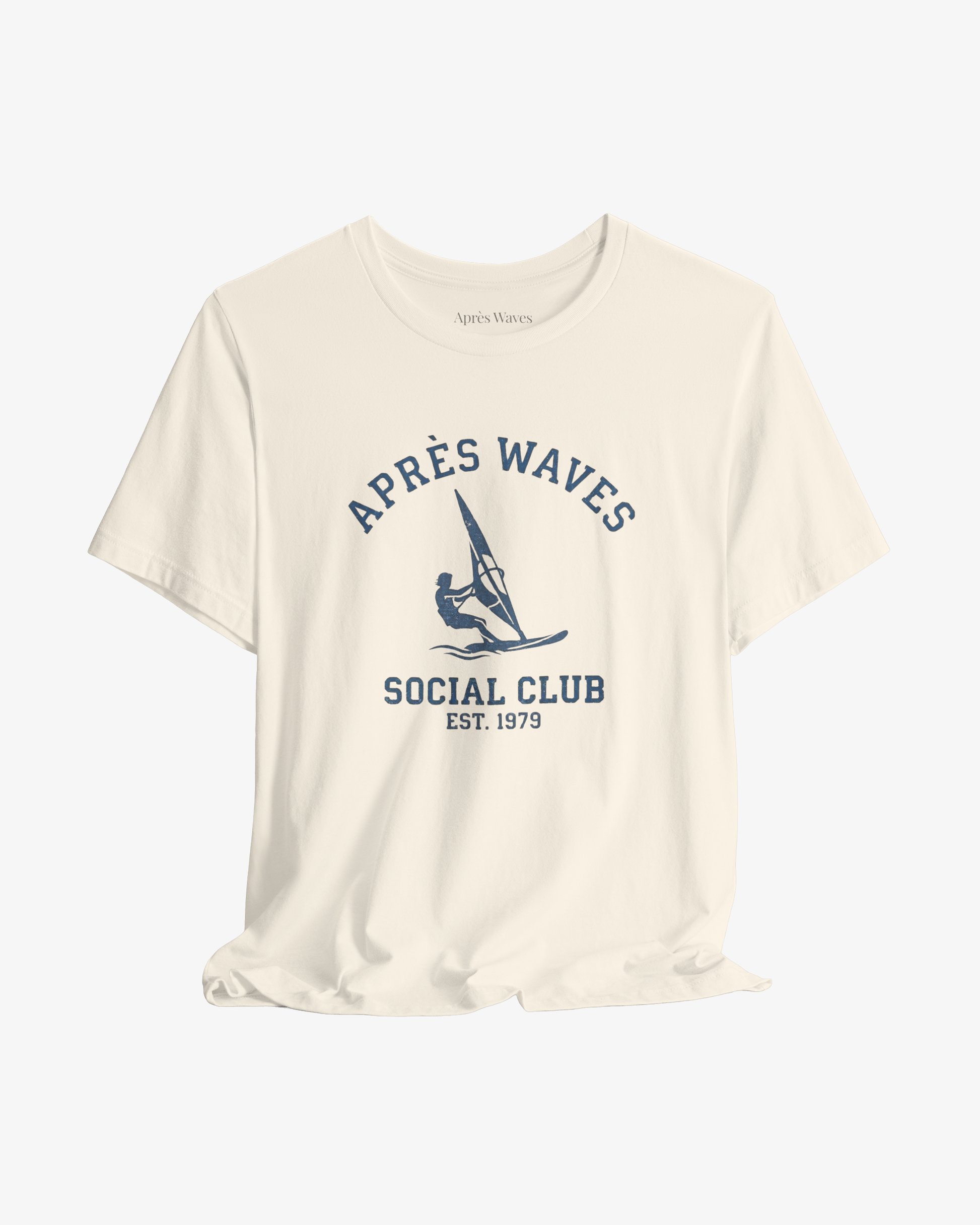 AW Social Club Ecru graphic tee - Après Waves