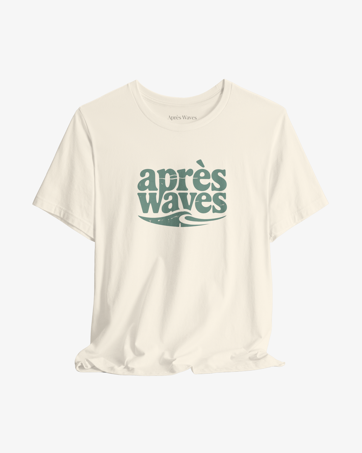 Retro Logo Ecru graphic tee - Après Waves