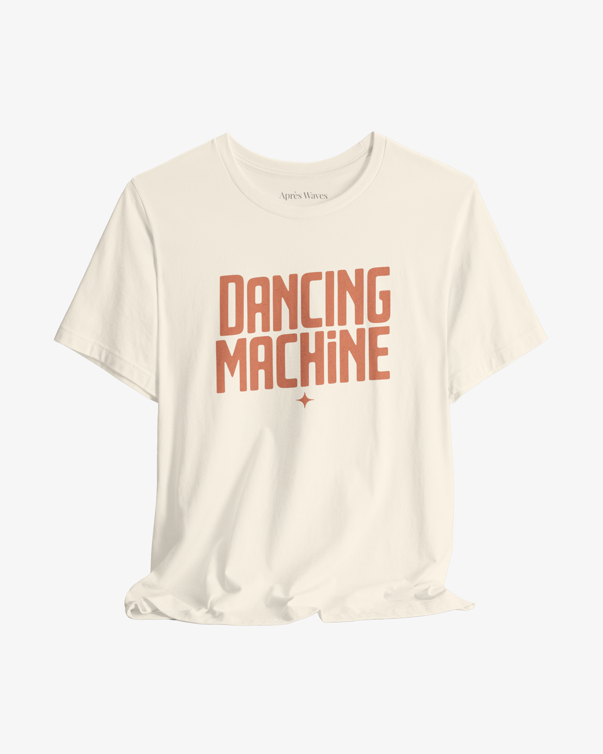 Dancing Machine Ecru graphic tee - Après Waves