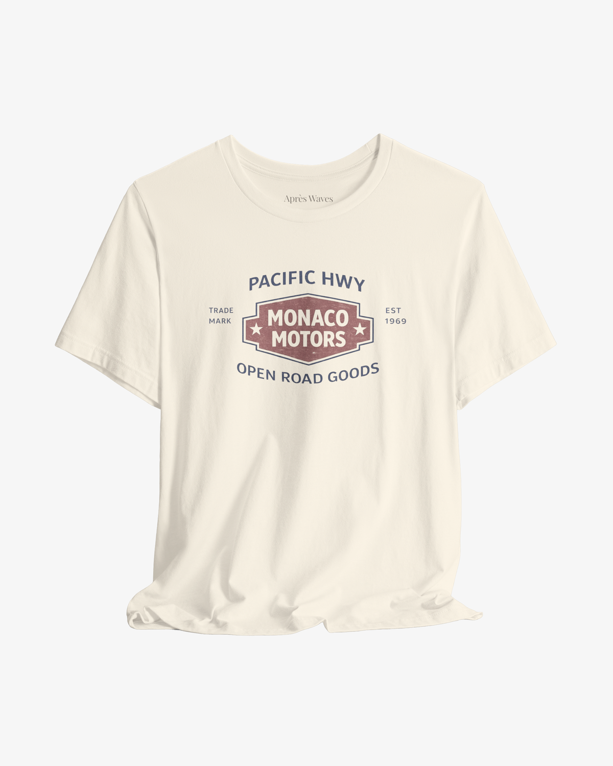 Monaco Motors Ecru graphic tee - Après Waves