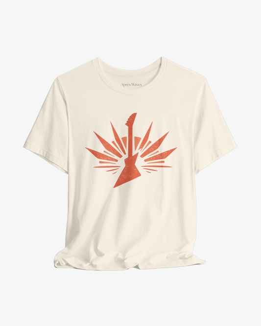 Electric 80s Ecru graphic tee - Après Waves