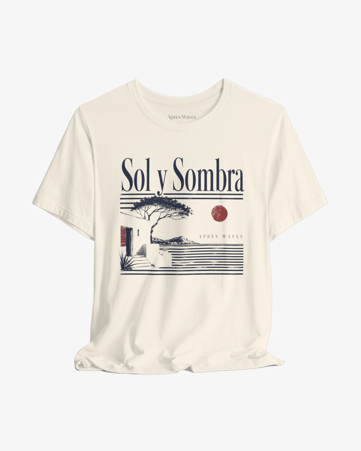 Sun and Shade Ecru graphic tee - Après Waves