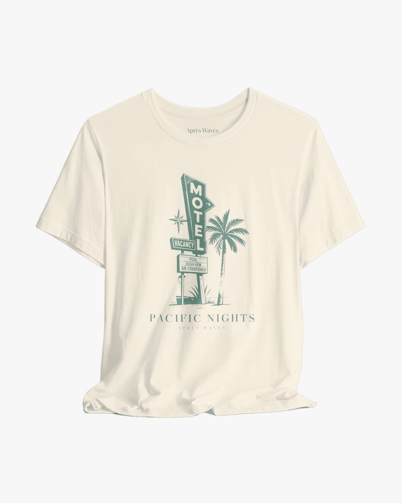 Pacific Nights Ecru graphic tee - Après Waves