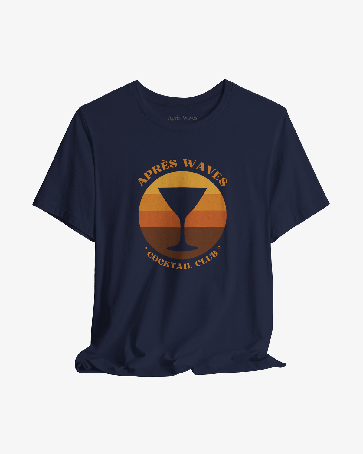 Seventies Style Navy graphic tee - Après Waves