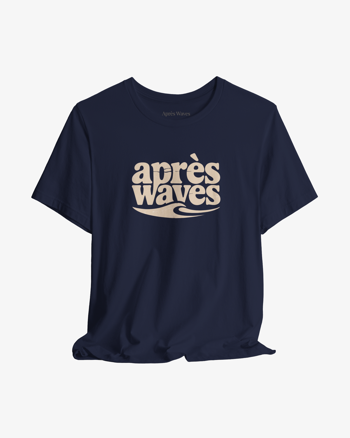 Retro Logo Navy graphic tee - Après Waves