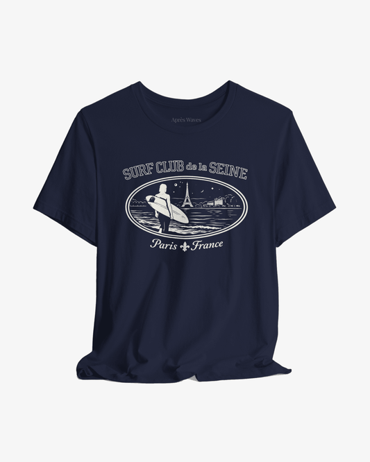Paris Surf Club Navy graphic tee - Après Waves
