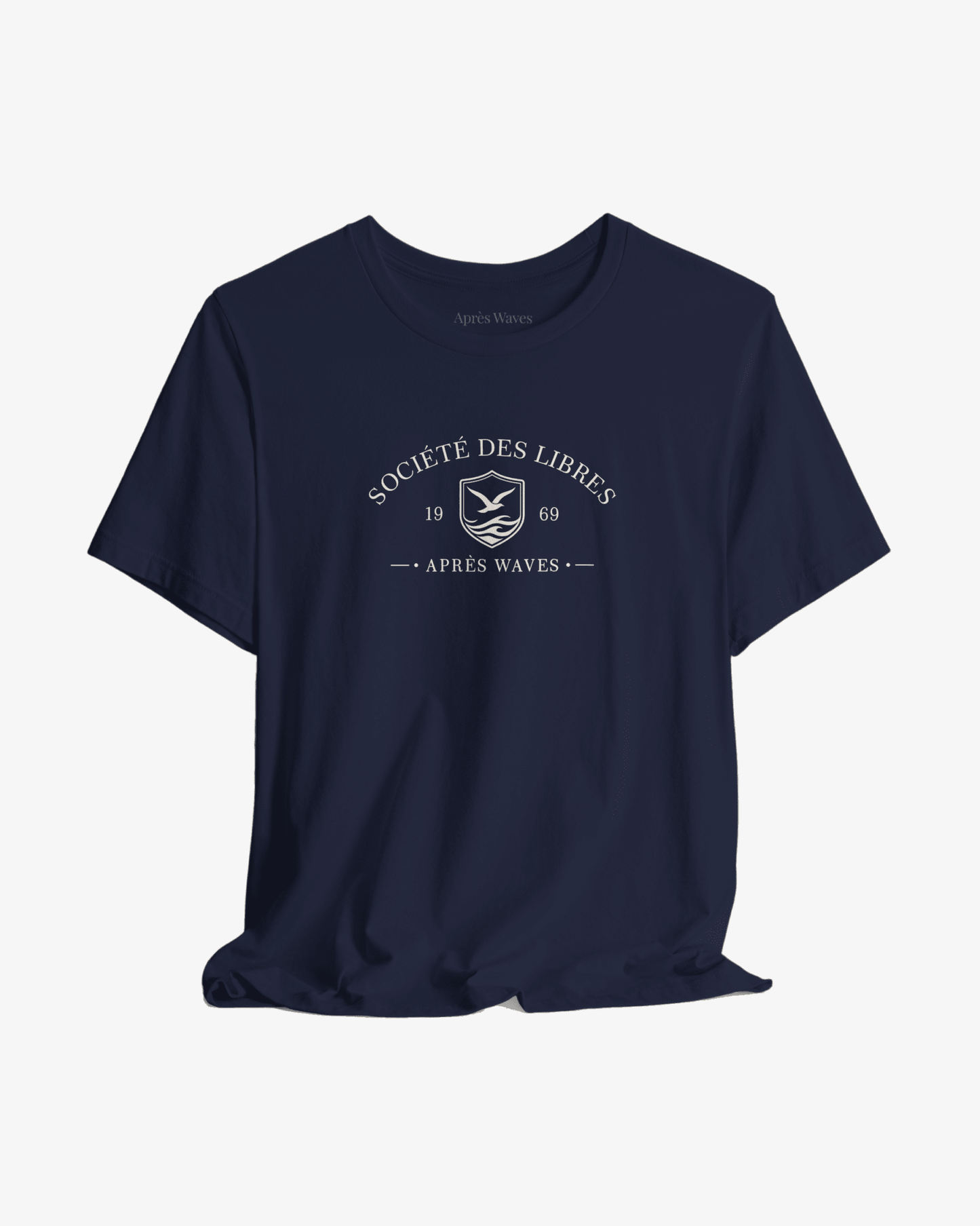 Société des Libres Navy graphic tee - Après Waves