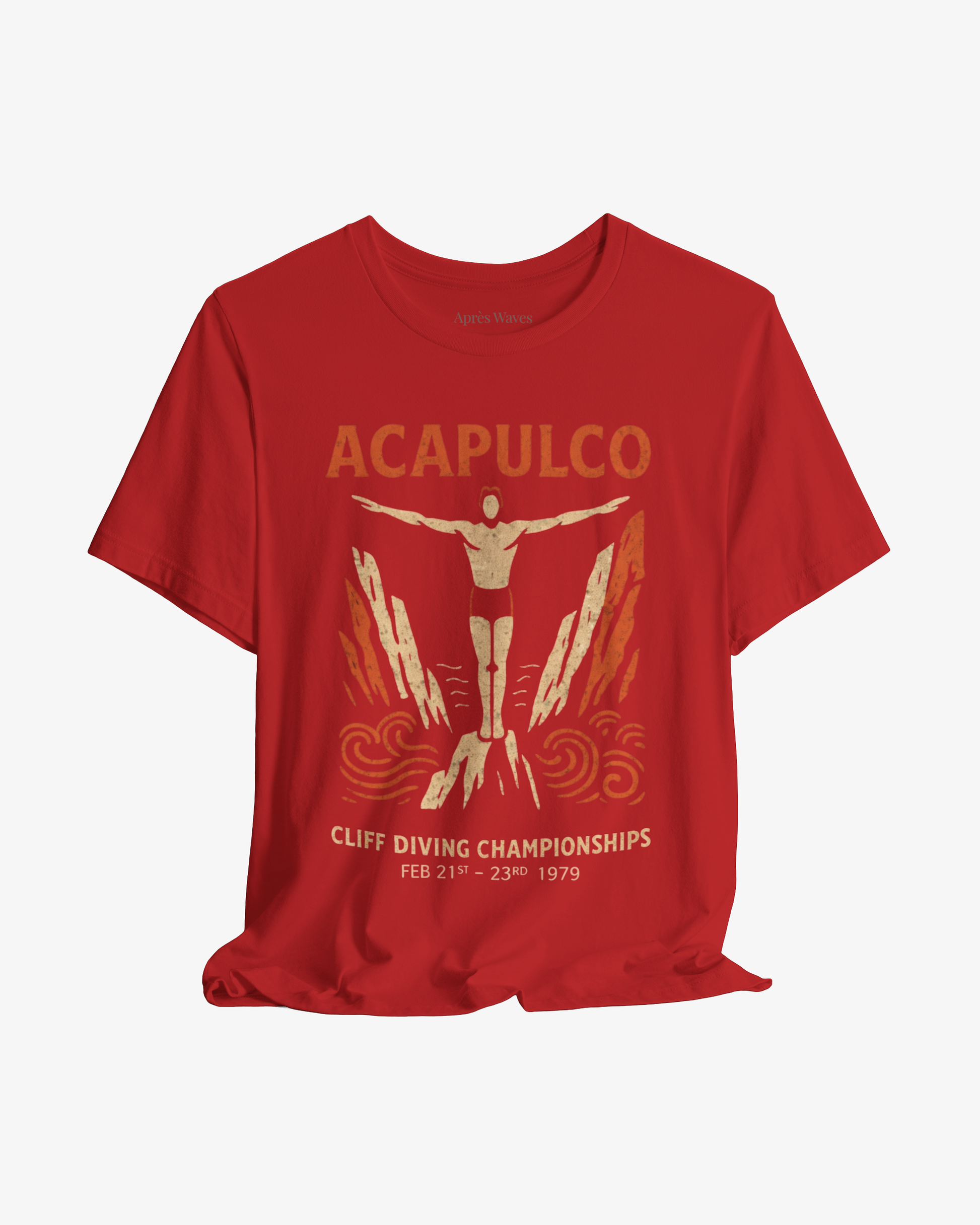 Swanning Around Red graphic tee - Après Waves