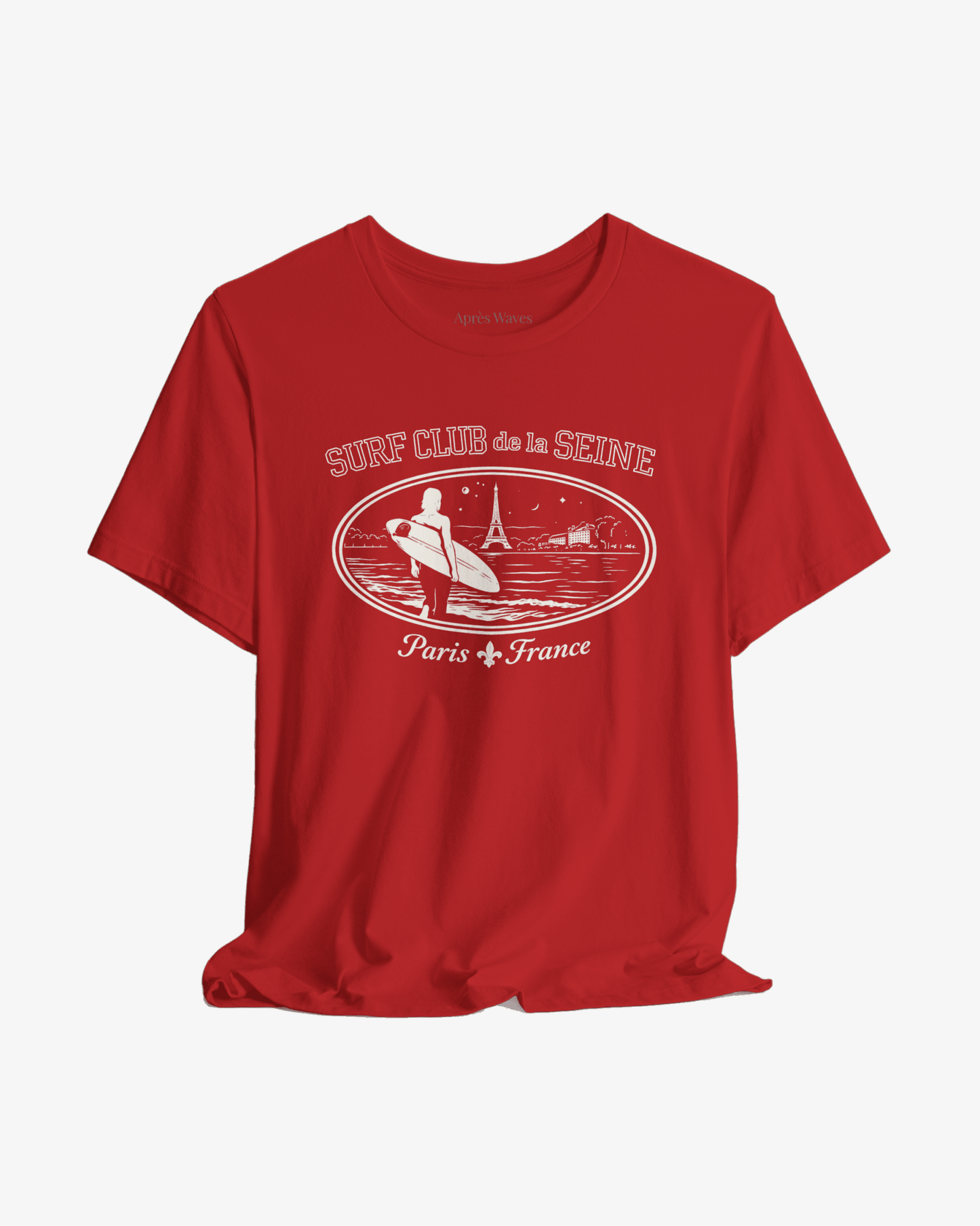 Paris Surf Club Red graphic tee - Après Waves