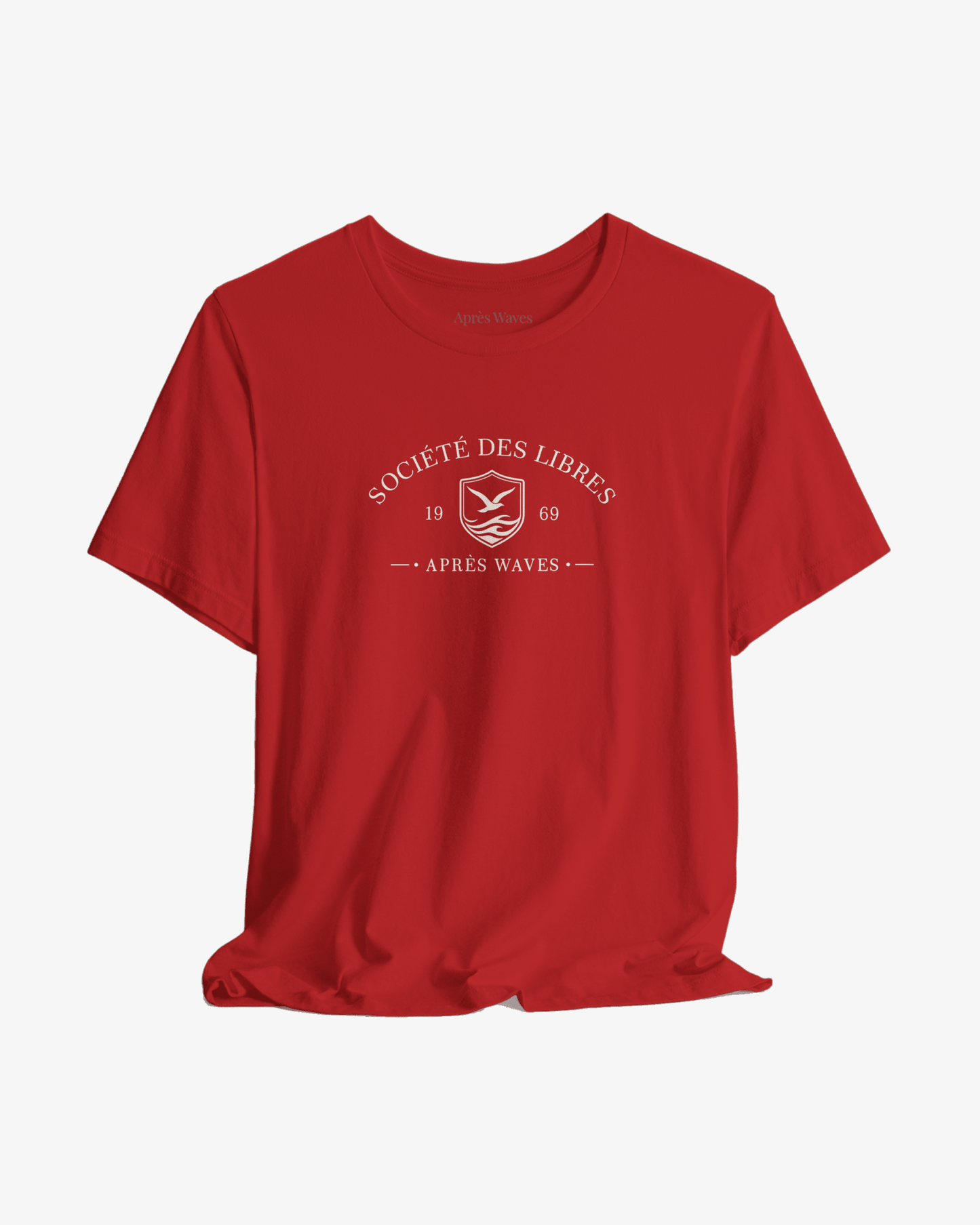 Société des Libres Red graphic tee - Après Waves