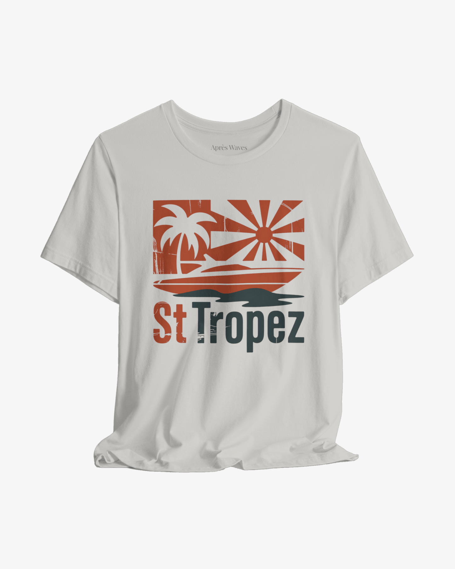 St Tropez Silver graphic tee - Après Waves