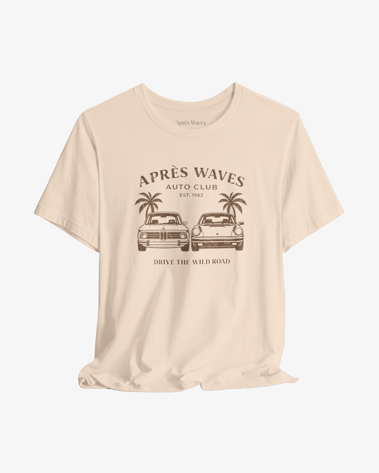 Real Leather Soft Cream graphic tee - Après Waves