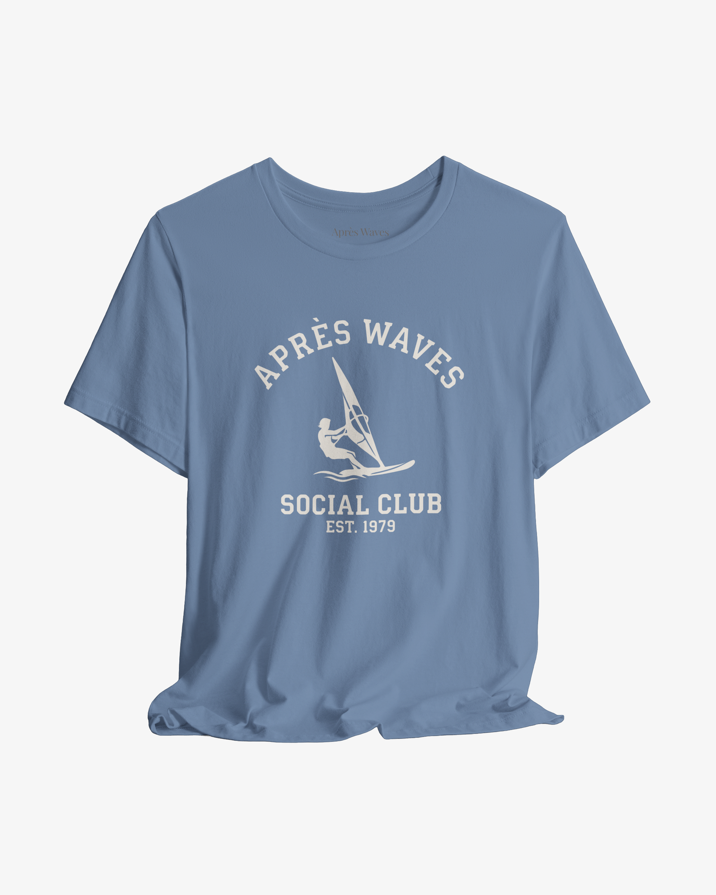 AW Social Club Steel Blue graphic tee - Après Waves