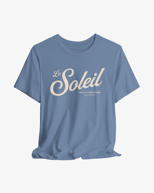 Le Soleil Steel Blue graphic tee - Après Waves