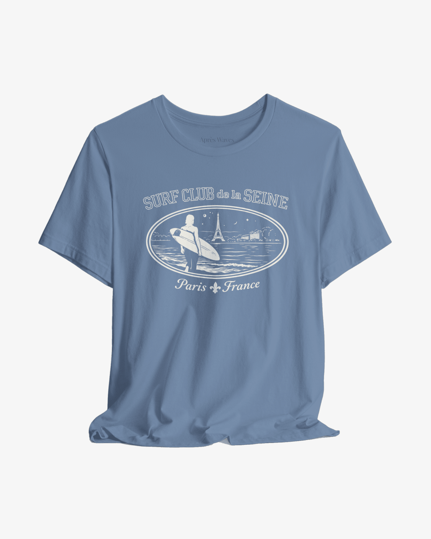 Paris Surf Club Steel Blue graphic tee - Après Waves