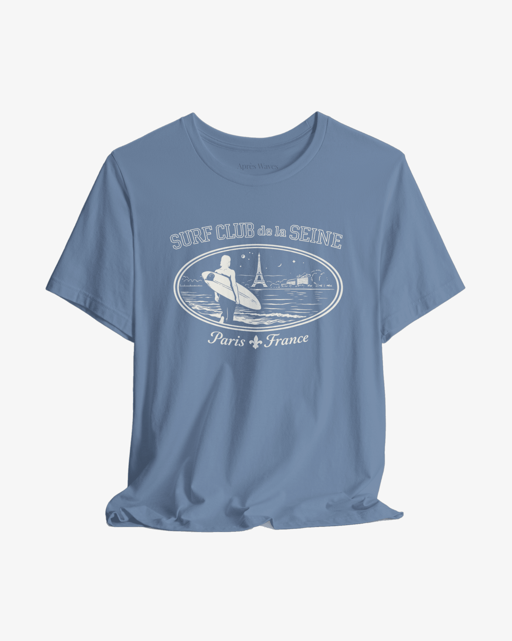 Paris Surf Club Steel Blue graphic tee - Après Waves